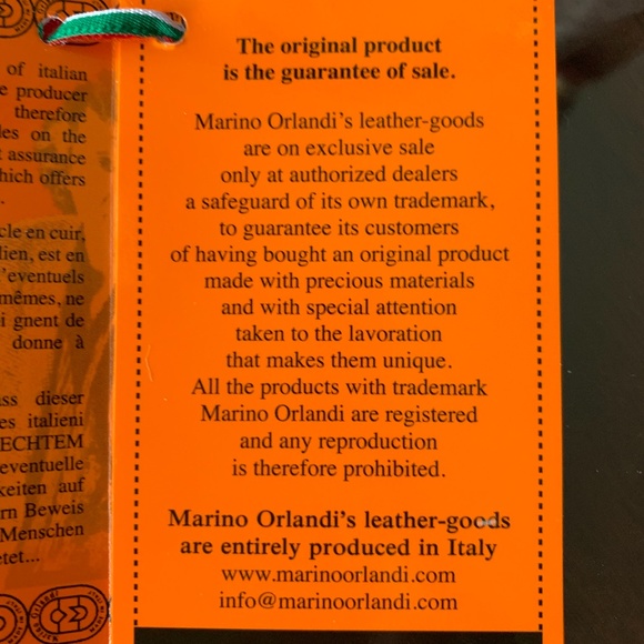 SOLD MARINO ORLANDI AUTHENTIC LEATHER REPTILE EFFECT BA - Picture 12 of 13